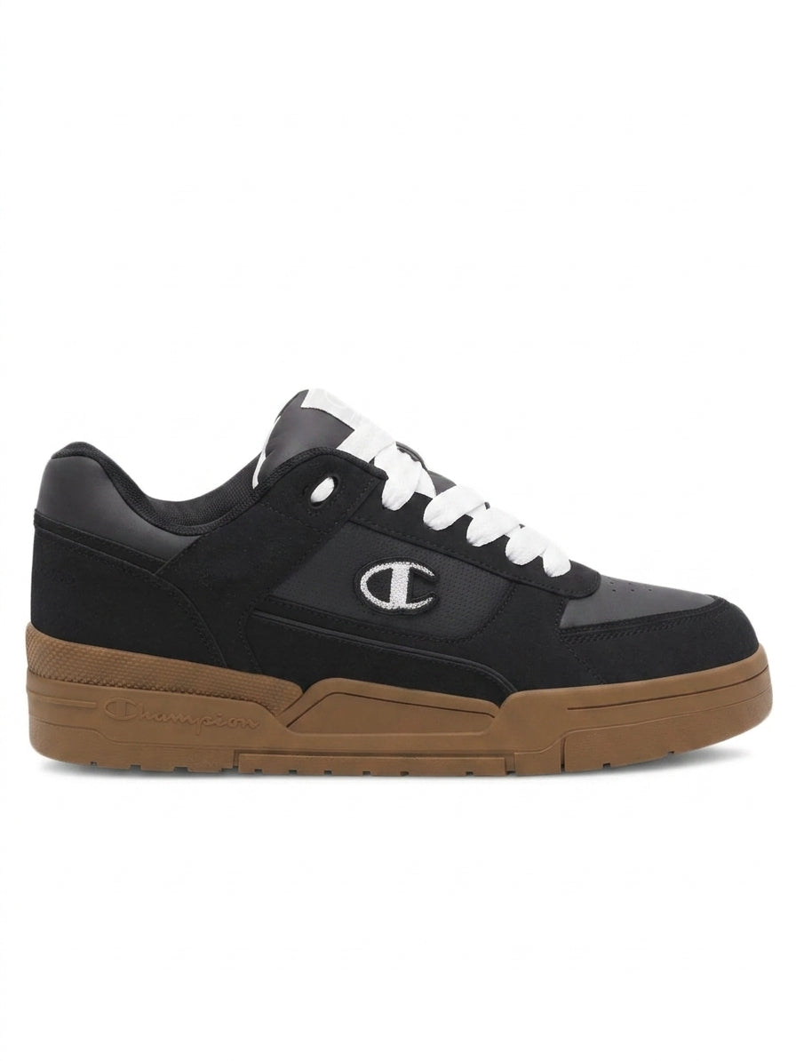 Sneakersy meskie Champion S22319 sportowe czarne Brąz