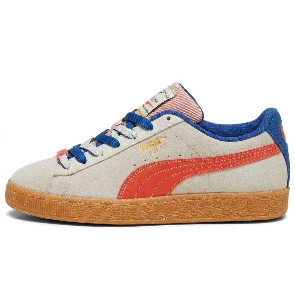 Buty Sportowe Sneakersy Męskie Puma Suede Podium Kremowo-brązowe