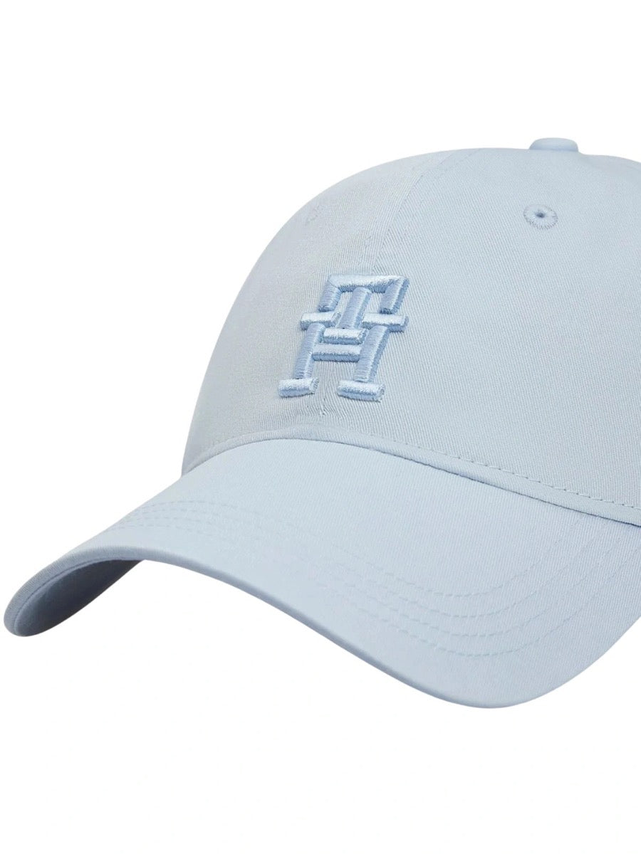 czapka z daszkiem damska Tommy Hilfiger AW0AW16170 błękitny