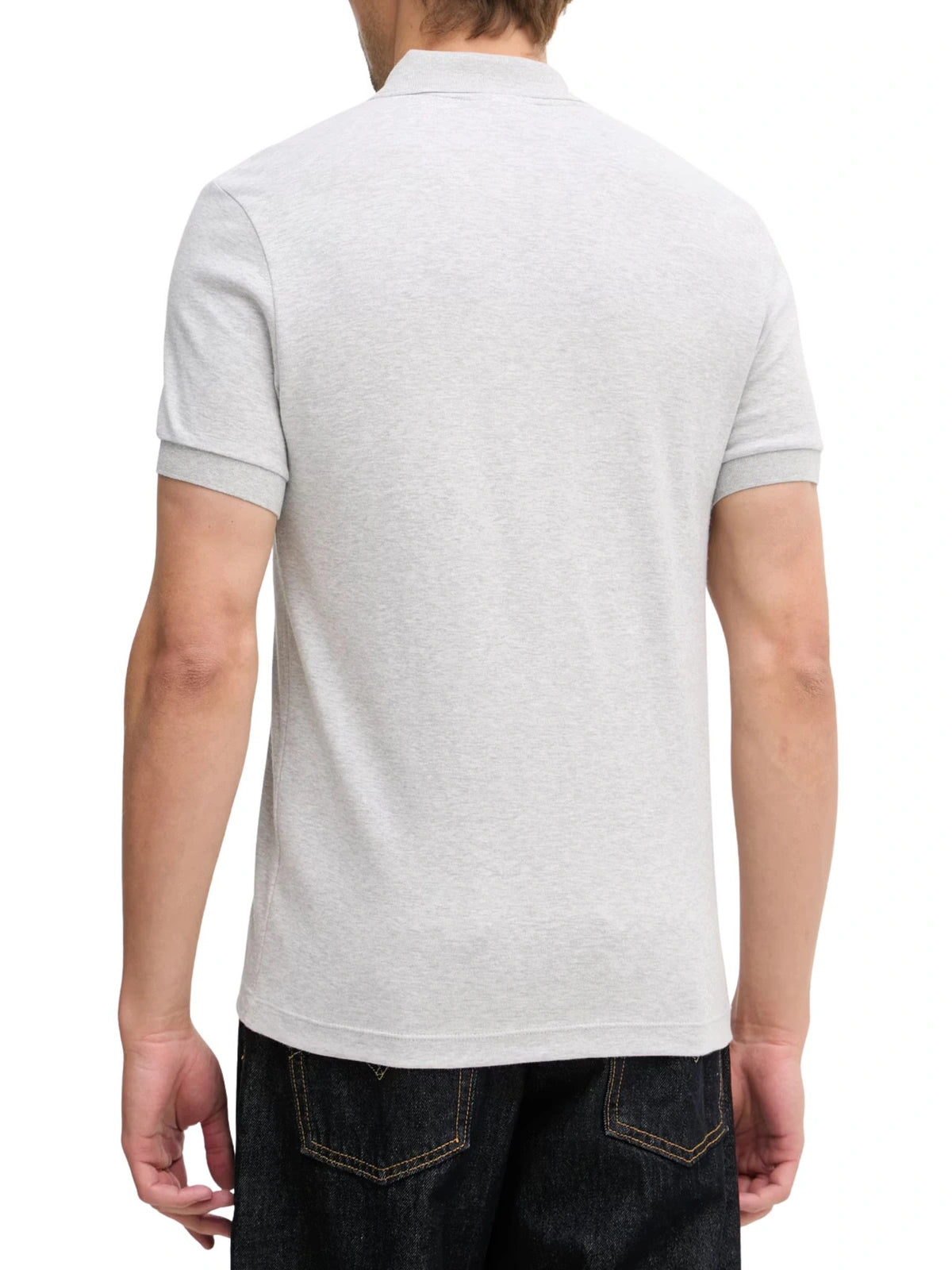 Polo Męskie Lacoste DH2050 Szare Krótki Rękaw Regular Fit