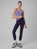 Legginsy Damskie 4F FNK F458 Sportowe Fiolet Szybkoschnące Slim
