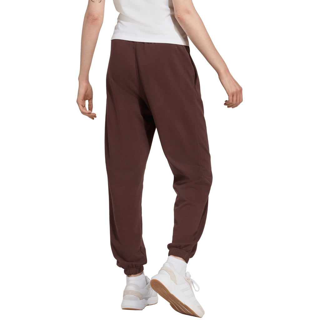 Spodnie Damskie Dresowe Adidas JX3864 Sportowe Brązowe Luźny Krój