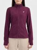 Polar Damski 4F FLEF479 Sportowy Burgund Stójka Mikropolar Fiolet