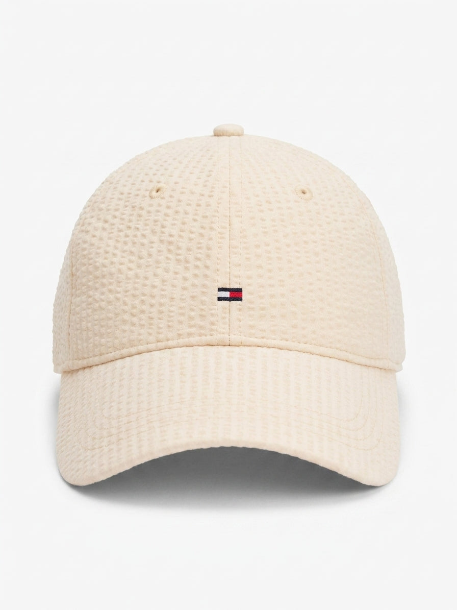 czapka z daszkiem męska Tommy Hilfiger AM0AM13427 beżowa regulacja