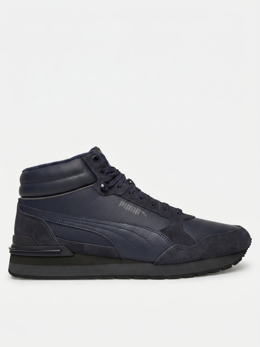 Buty Męskie Puma ST Runner V4 Wysokie Granatowe Ocieplane