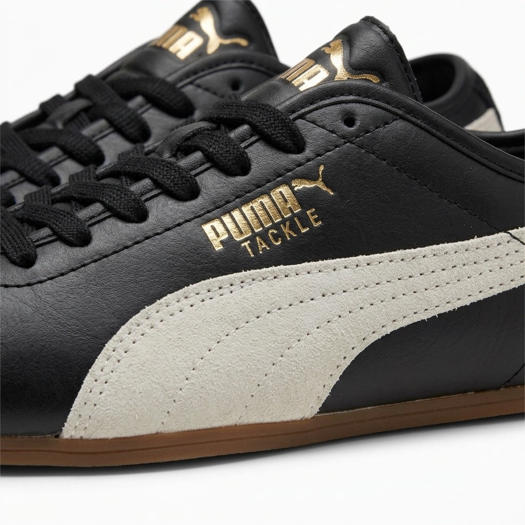 Buty Unisex Puma Tackle OG Sportowe Czarno-białe Zamszowe