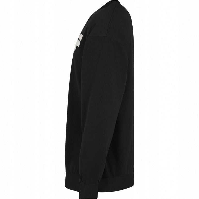 Fila Czarna Bluza Męska Przez Głowę Bez Kaptura Nadruk Logo Oversize r.L