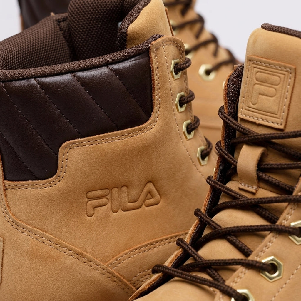 Buty Damskie Fila Weehauken Brązowe Trapery Sznurowane