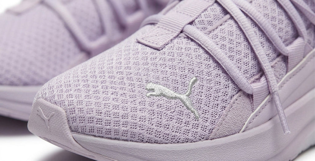 Buty damskie Puma 377672-12 Softride One4All sportowe liliowe sznurowane