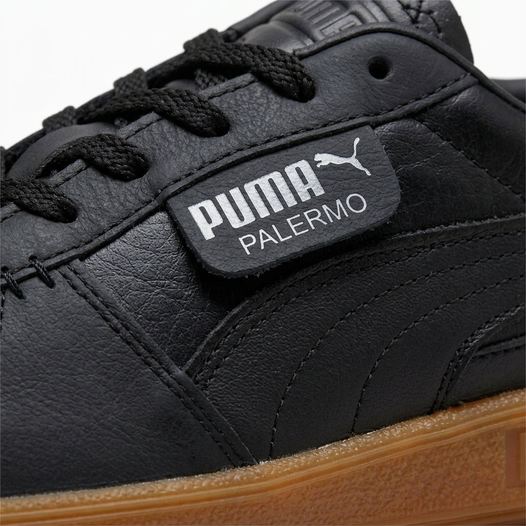 Buty Męskie Puma Palermo Lth S&P Czarne Skórzane Trampki