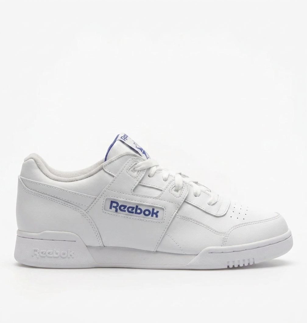 Buty Damskie Reebok Workout Plus Skórzane Sportowe Białe