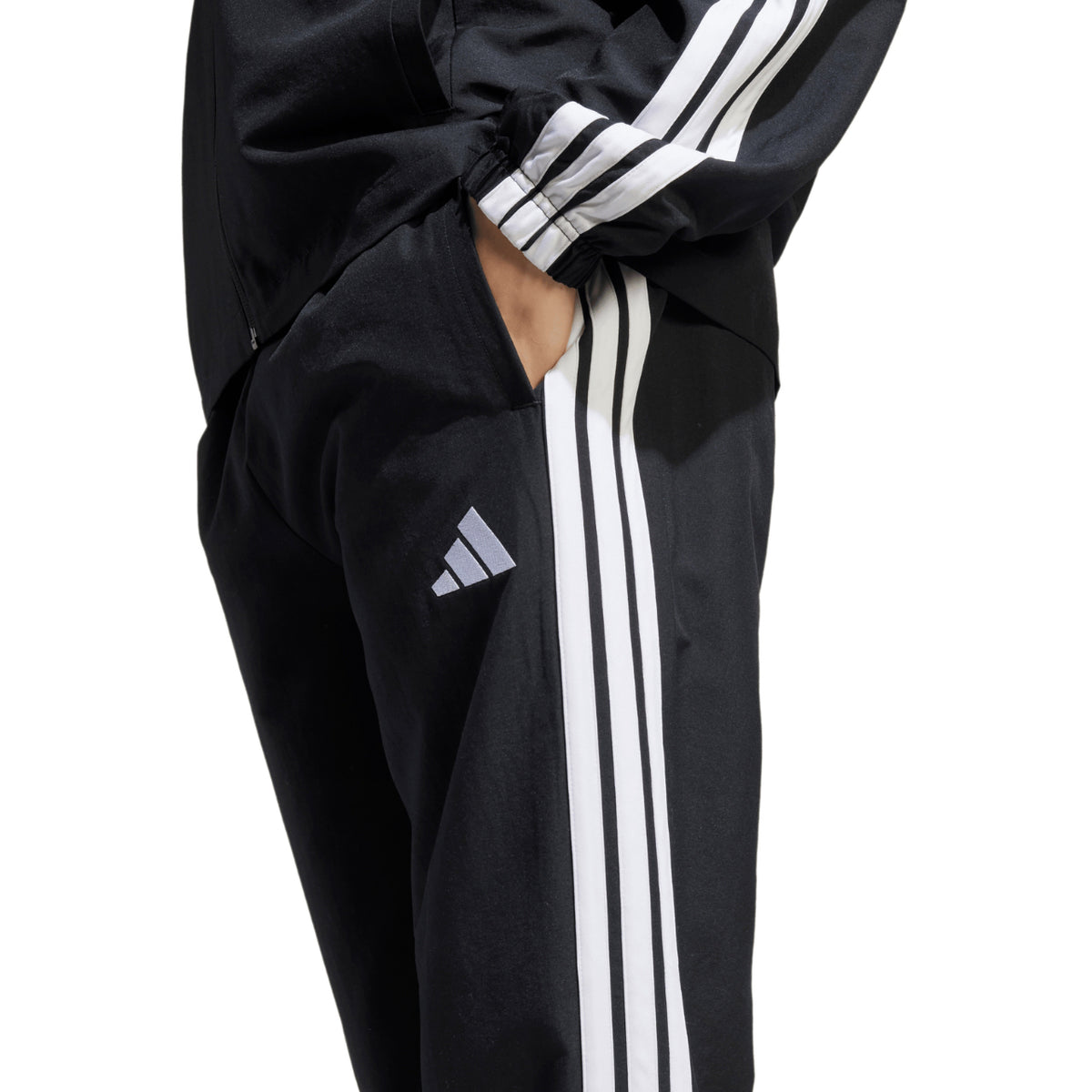 Dres Męski Adidas JI8849 Sportowy Czarny Regularny Krój Lampas