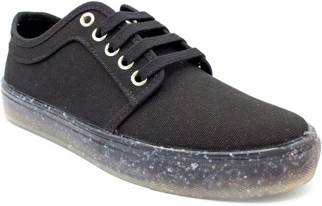 Trampki Damskie Recykers Letnie Materiałowe Sneakersy Czarne r. 38