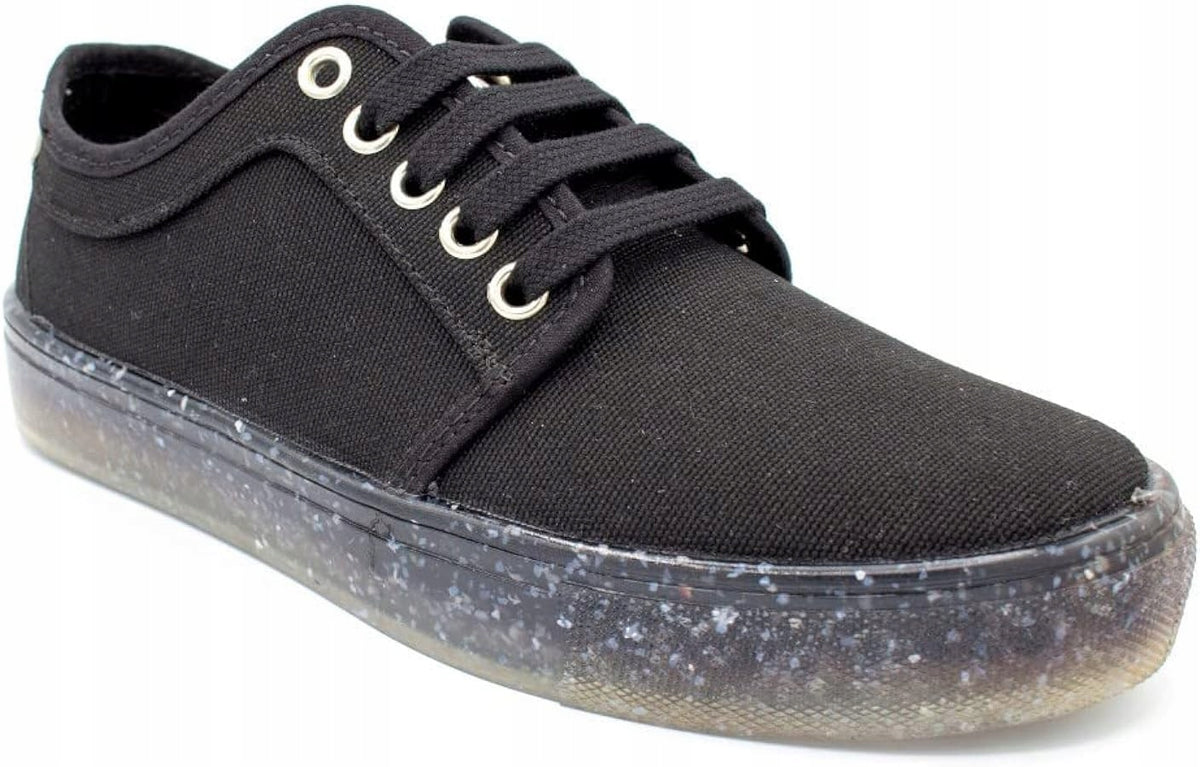 Trampki Damskie Recykers Letnie Materiałowe Sneakersy Czarne r. 38