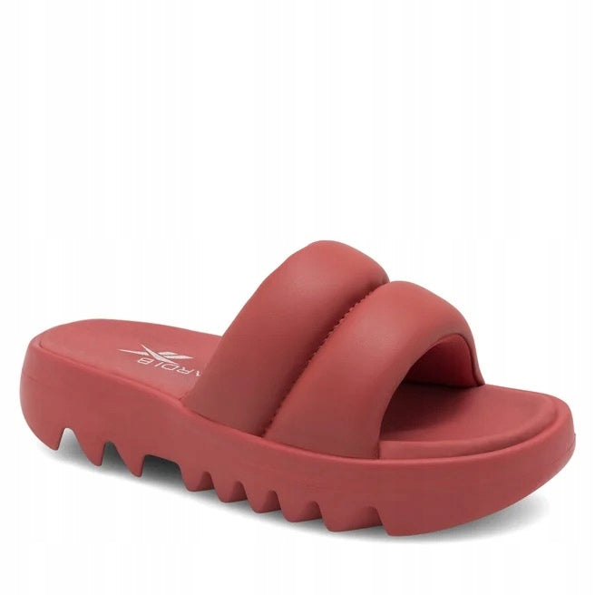 Reebok Czerwone Klapki Damskie Gruba Podeszwa Cardi Slide HP2219 r. 37,5
