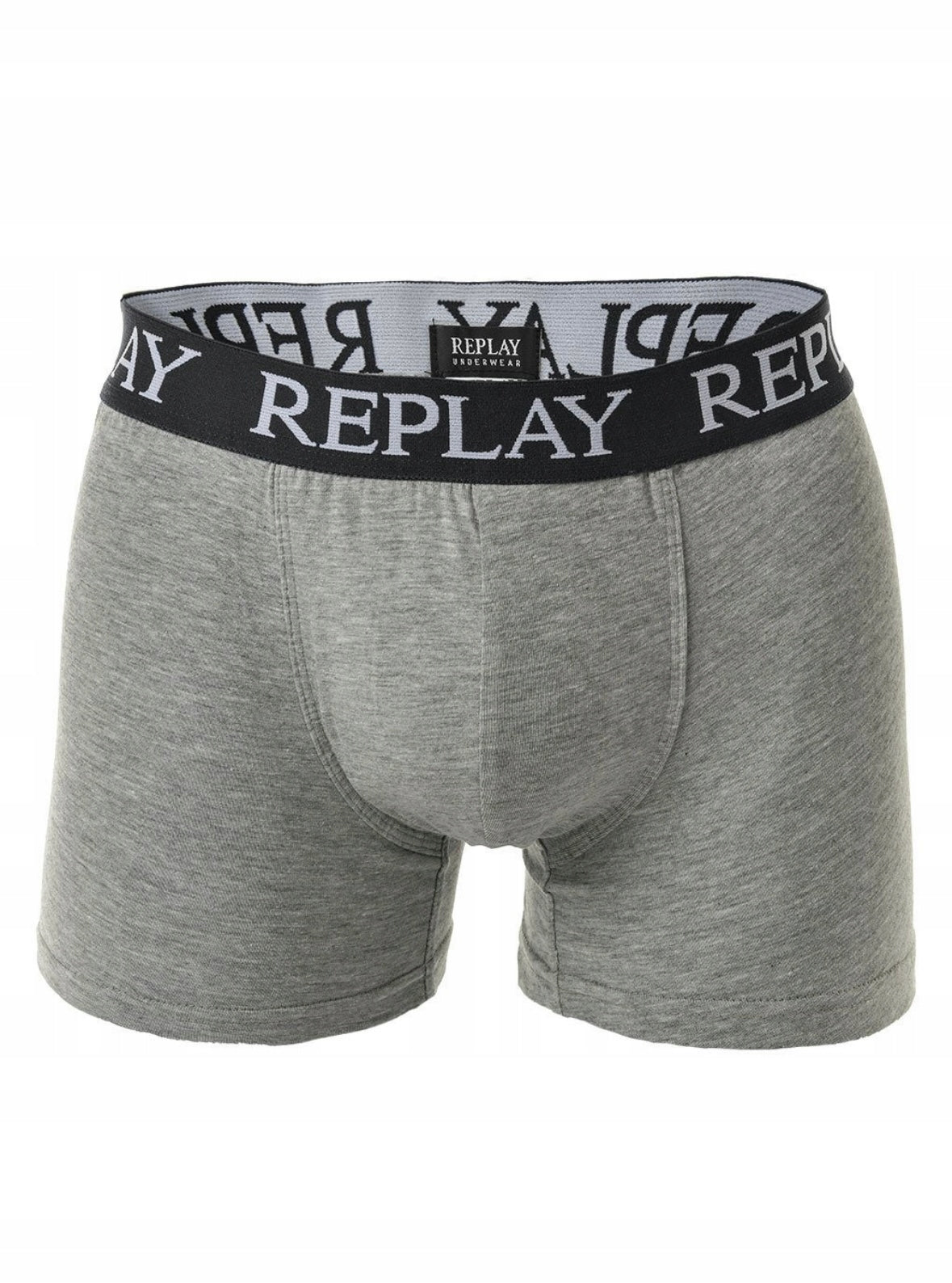 REPLAY Zestaw Bokserek Męskich 3-pack Dopasowane Pasek Logo Skinny Fit r.M