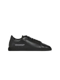 Sneakersy Męskie Pangaia 9868 Sportowe Czarne Skórzane