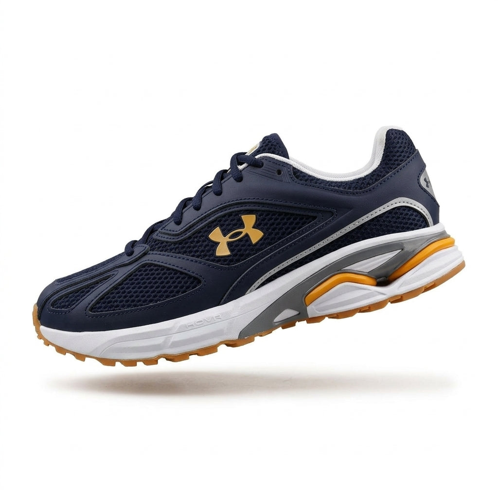 Buty Męskie Under Armour 3027595 Biegowe Granat Skóra