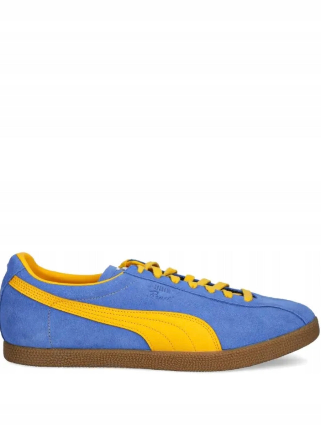 Puma Niebieskie Buty Męskie Sportowe Sneakersy Zamszowe Skóra Brasil