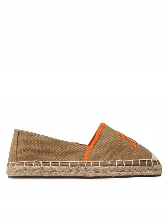 BIG STAR Espadryle Damskie Wsuwane Pleciona Podeszwa JJ274974 Camel