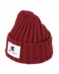 Champion Bordowa Czapka Zimowa Ciepła Naszywka z Logo Unisex Onesize Beanie