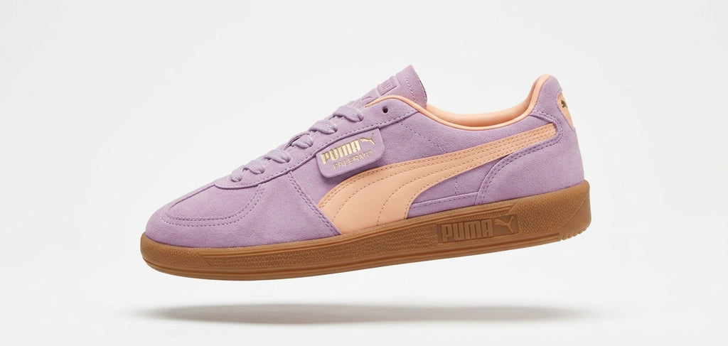 Buty Damskie Puma Palermo Pudrowy Fioletowy Pomarańczowy Zamsz