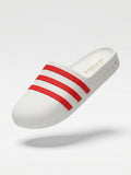 klapki Adidas adiFOM Adilette Mule Gumowe Białe Pomarańcz