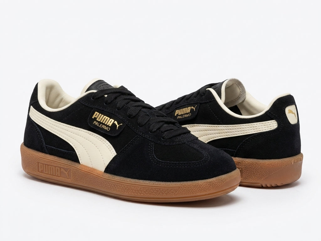 Sneakersy Damskie Puma Palermo Moda Xtra Gum Czarne