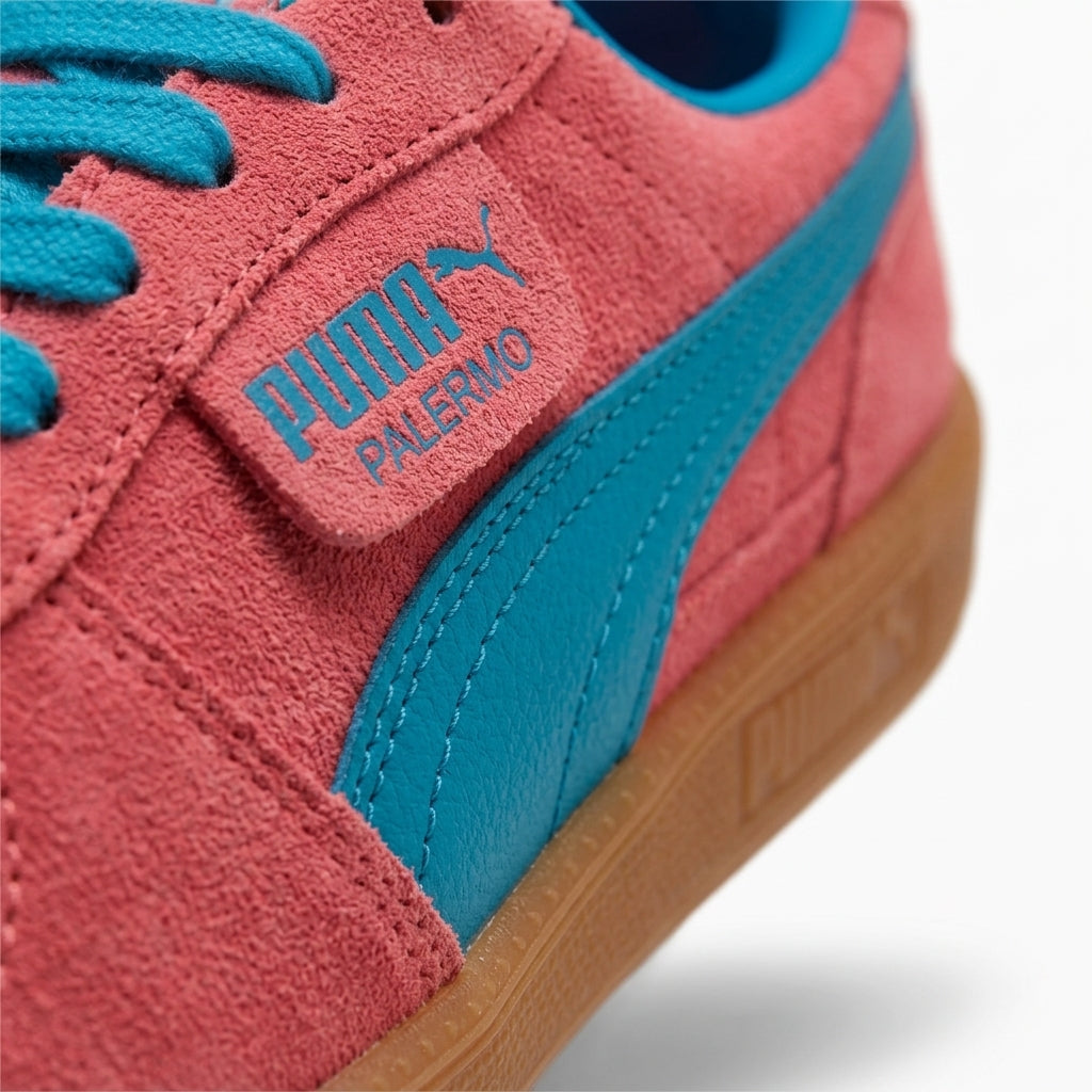 Buty Sportowe Damskie Puma Palermo Różowe Niebieski Zamsz
