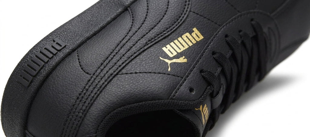 Buty Męskie Puma Club II SL Sportowe Czarne Skóra Syntetyczna
