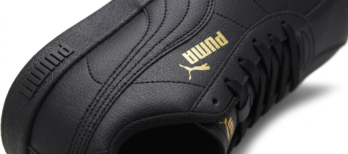 Buty Męskie Puma Club II SL Sportowe Czarne Skóra Syntetyczna