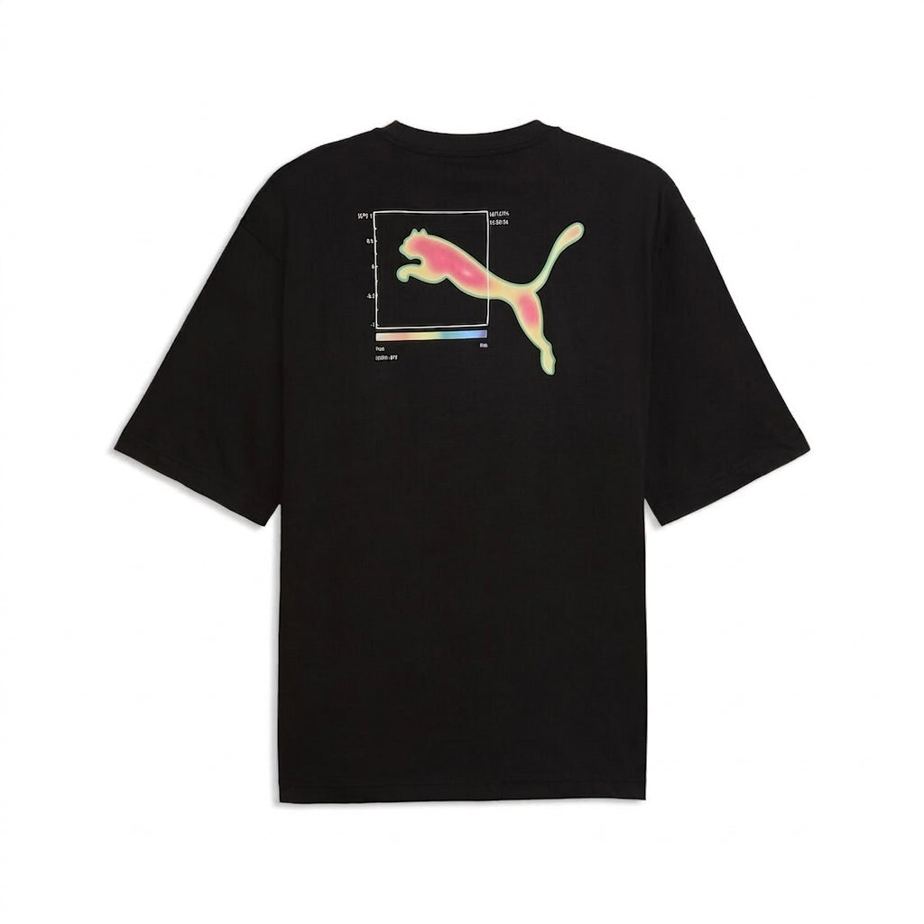 Koszulka Męska PUMA Graphics Back Czarna Krótki Rękaw
