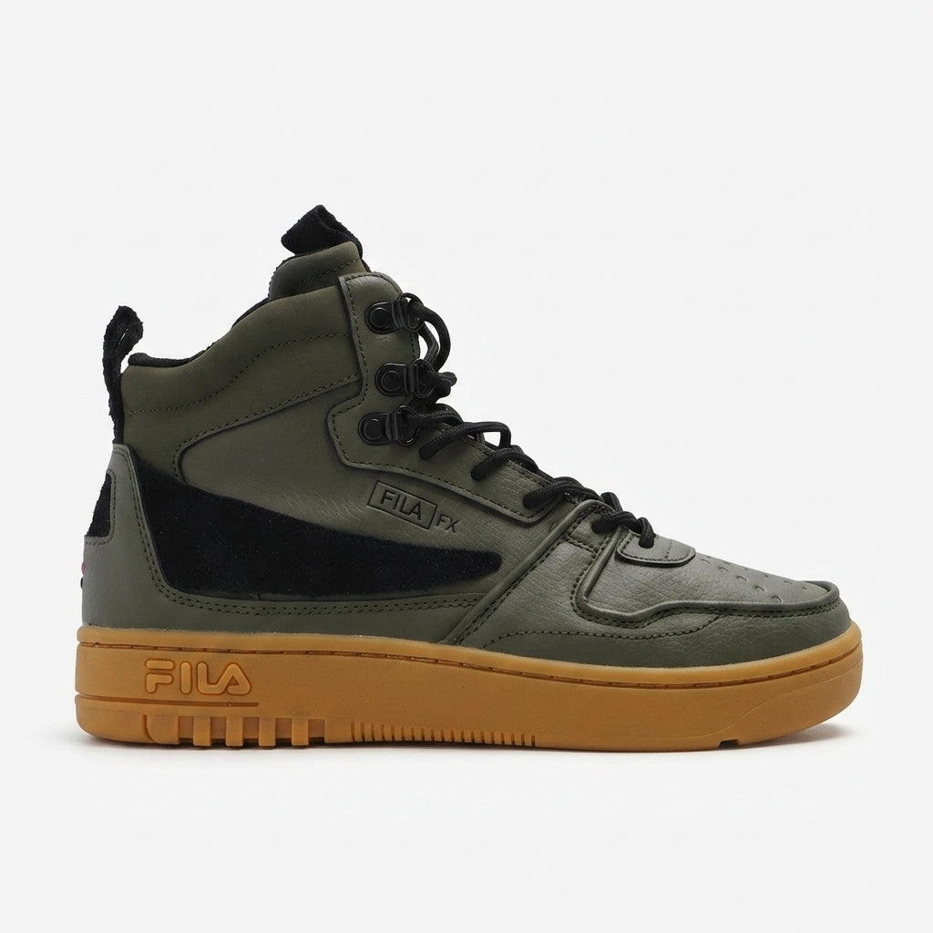 Buty Fila Damskie Wysokie Skórzane FXVENTUNO MID Wmn Zieleń