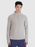 4F Szary Longsleeve Męski Do Biegania Bluzka na Długi Rękaw Szybkoschnący
