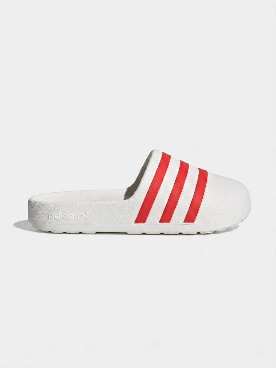 klapki Adidas adiFOM Adilette Mule Gumowe Białe Pomarańcz