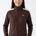 Kurtka Damska Bluza Puma T7 Always On Sportowa Brązowa