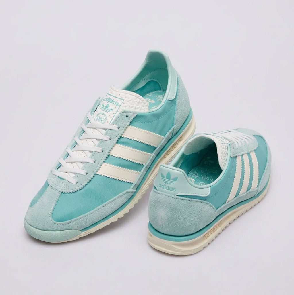 Sneakersy Damskie Adidas SL 72 OG Sportowe Miętowe Błękit