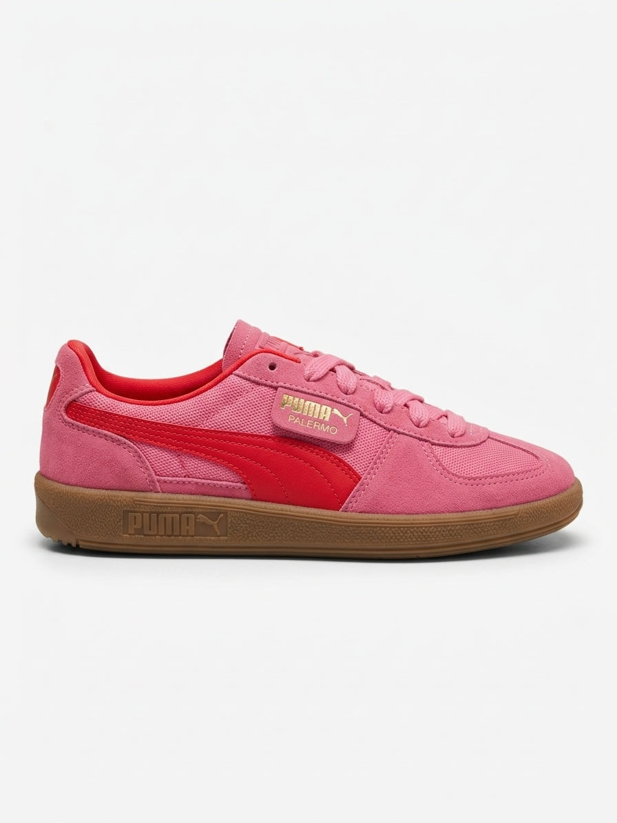 Buty Puma Damskie Palermo Love Różowe Czerwień Zamsz
