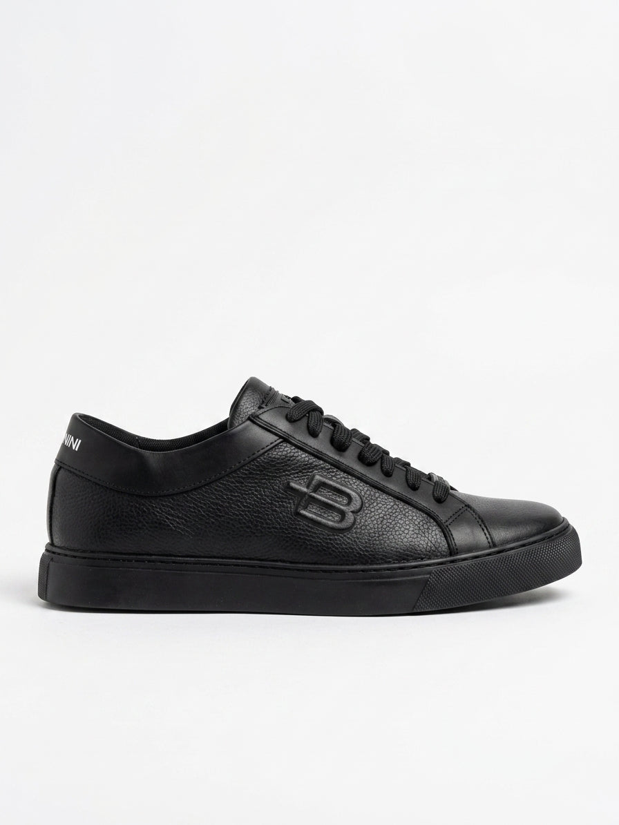 Sneakersy Męskie Baldinini Czarne U5C422T1CERV Skórzane