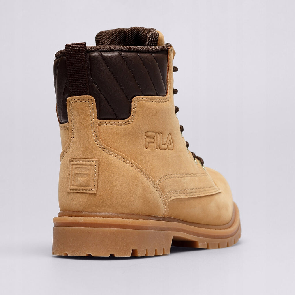 Fila Brązowe Buty Damskie Trapery Botki Wysokie Zimowe Weehauken r.36