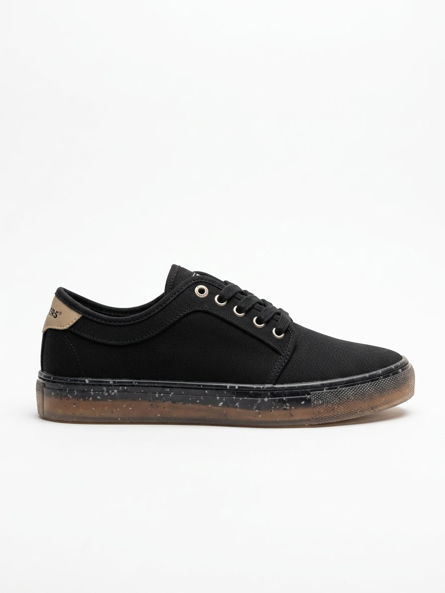 Buty Damskie Trampki Recykers Peckham Czarne Z Recyklingu
