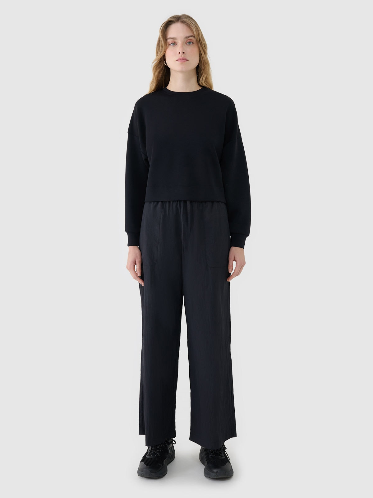 Bluza Damska 4F F1576 Sportowa Czarna Modal Dresowa