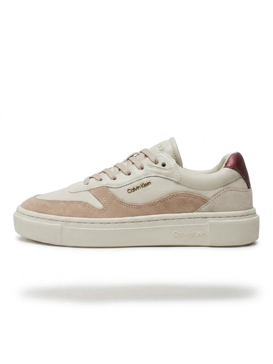 Sneakersy Damskie Calvin Klein HW0HW02114 Sportowe Beż