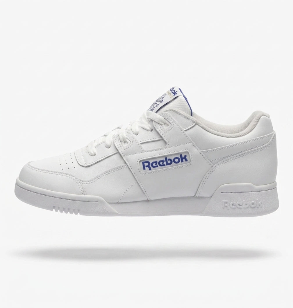 Buty Damskie Reebok Workout Plus Skórzane Sportowe Białe
