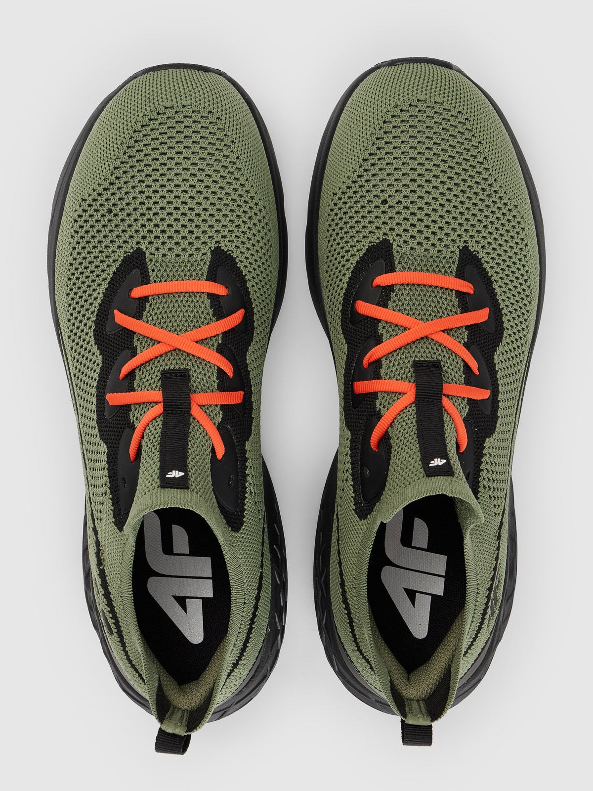 Buty meskie 4F M014 sneakersy sportowe czarne wsuwane
