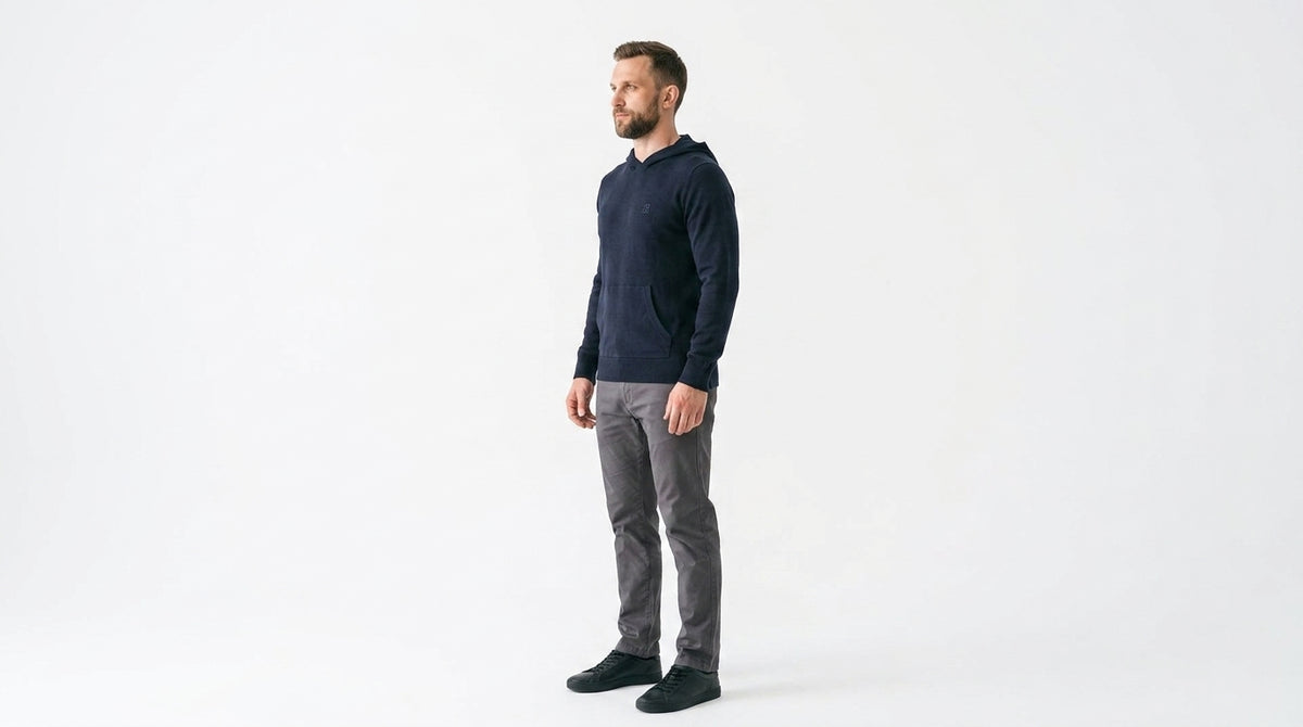 Bluza Męska Tommy Hilfiger Granatowa z Kapturem