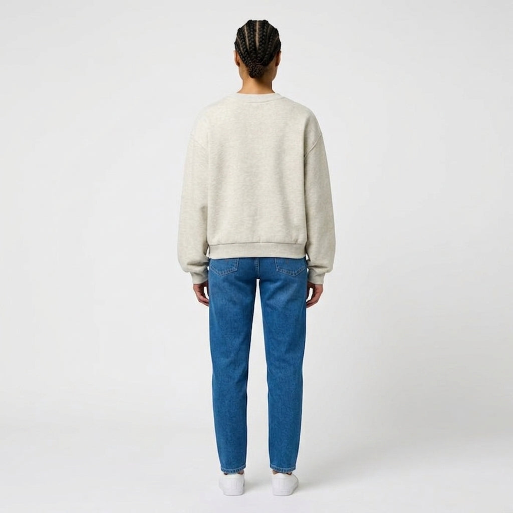 Bluza Damska Wrangler Oversized Sweat Luźna Beżowa