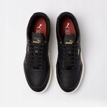Puma Czarne Skórzane Buty Damskie Sportowe Sneakersy Caven Dime FC