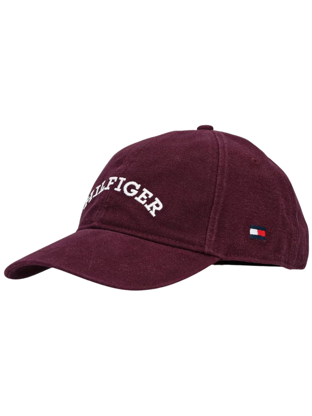 czapka z daszkiem męska Tommy Hilfiger AM0AM13003 burgundy bawełna