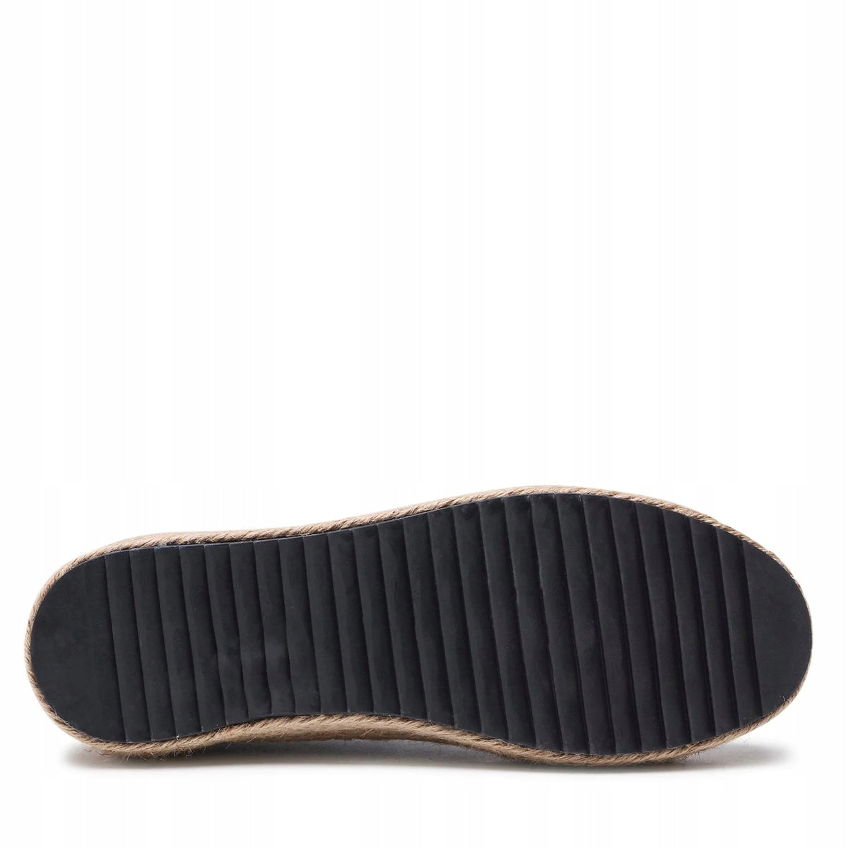 BIG STAR Buty Damskie Espadryle na Platformie Czarne JJ274396 Plecione r.38